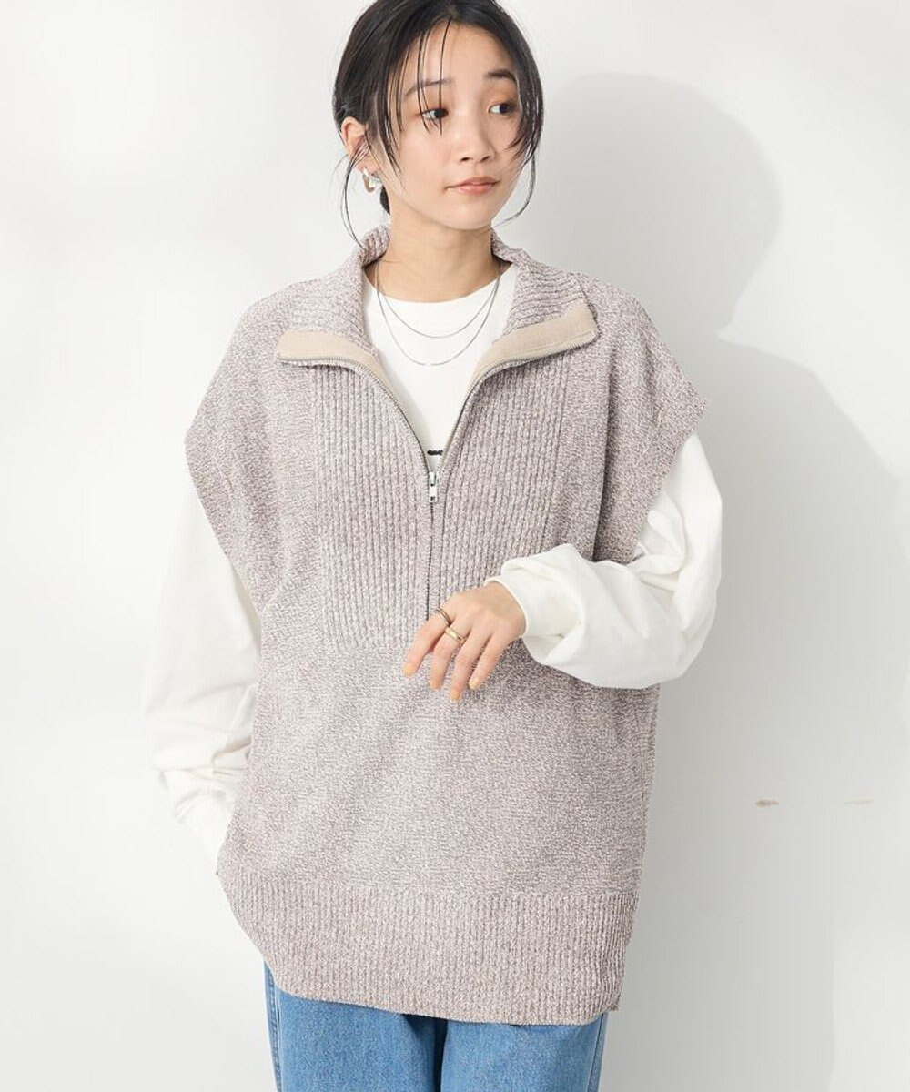 CRAFT STANDARD BOUTIQUE モールニットジップベスト 