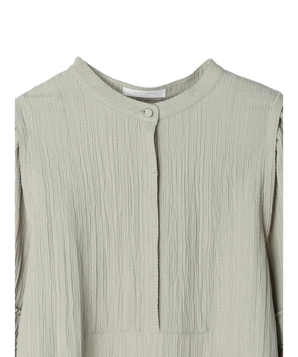 Green Parks 表面変化比翼シャツチュニック 