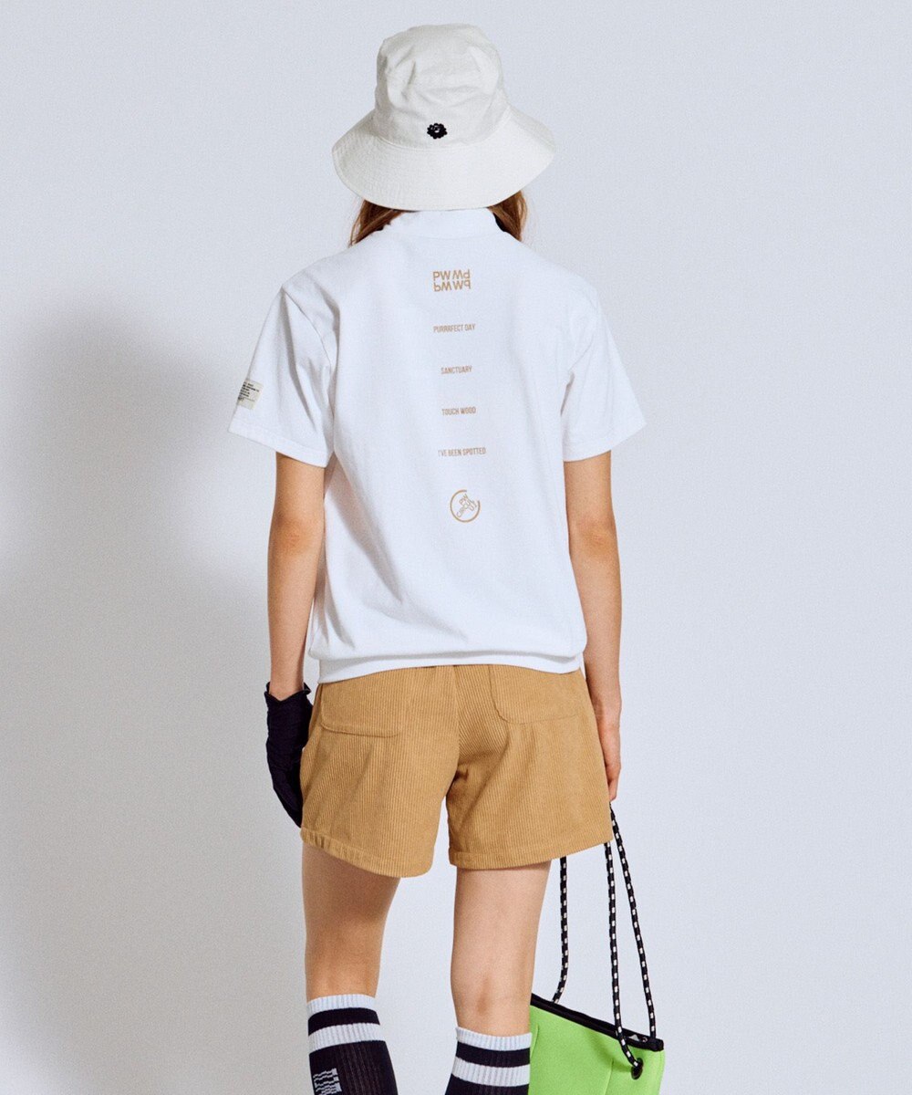 PW CIRCULUS 【吸水速乾 / UV遮蔽率99.5% UVカット / ストレッチ】【WOMEN】ポケットモックT ゴルフウェア レディース 