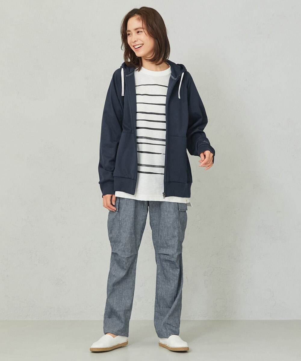 JOSEPH ABBOUD MOUNTAIN 【SPACE／UNISEX】リヨセルリネンシャンブレー パンツ 