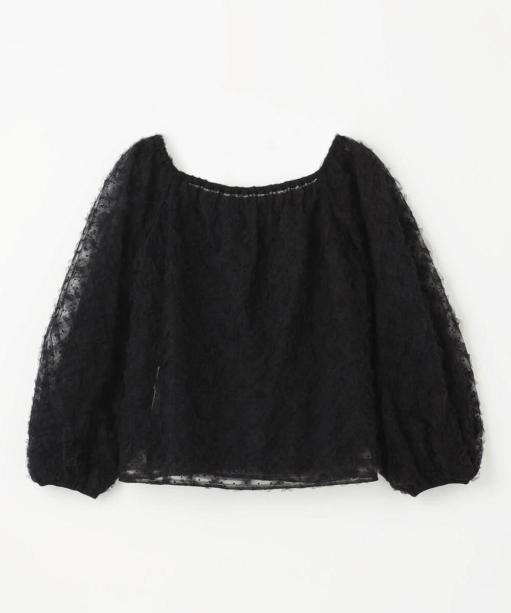 GRACE CONTINENTAL チュール刺繍トップ 