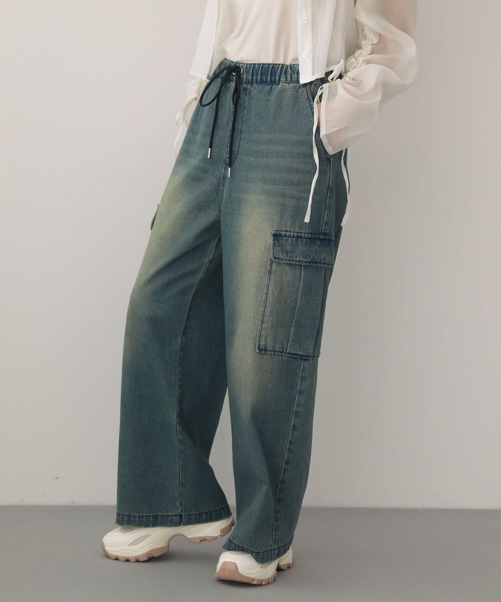 Green Parks ＥＧＯＩＳＴブリーチデニムカーゴパンツ 