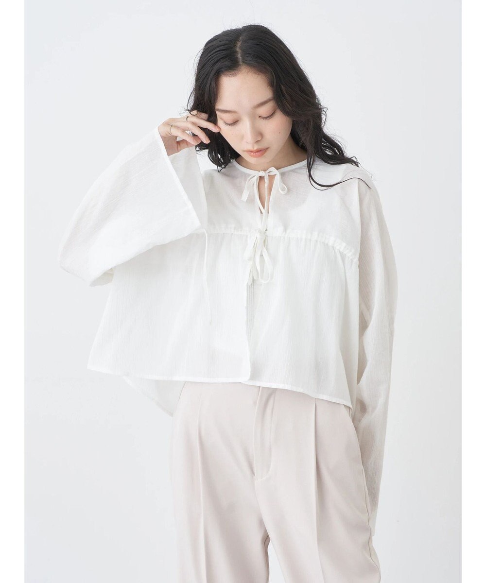 earth music&ecology ワッシャードロスト羽織りシャツ 