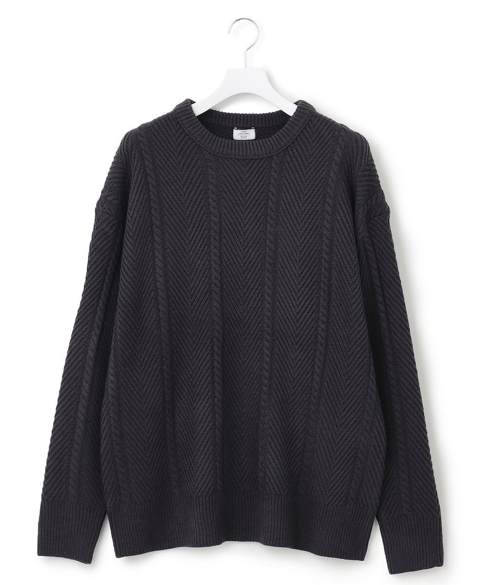 J.PRESS YORK STREET 【UNISEX】ケーブルプルオーバー ニット 