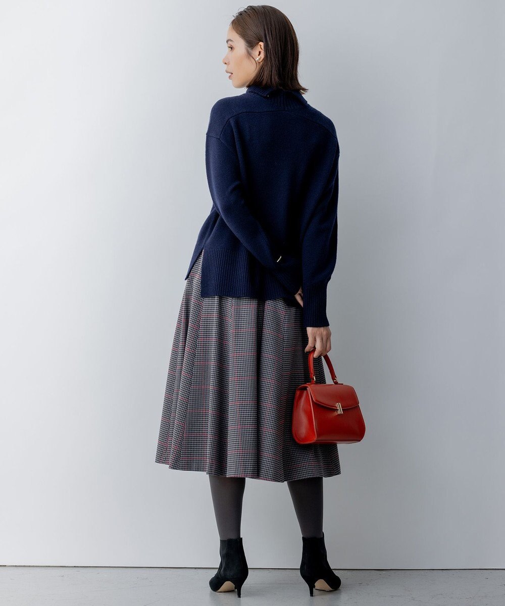 組曲 ウールカシミヤミックス ロールネック ニット 