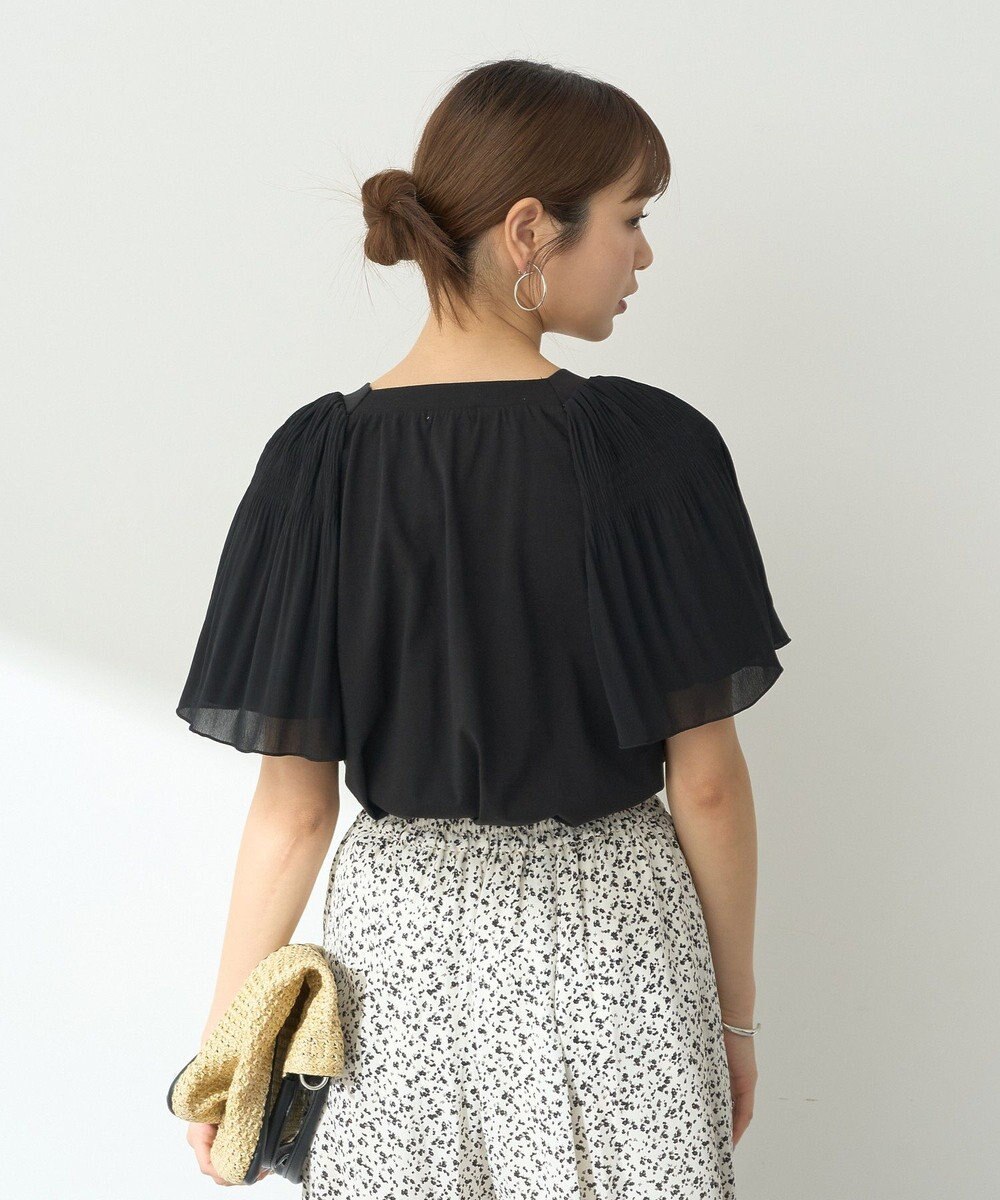 earth music&ecology マジョリカフレアスリーブスクエアプルオーバー 