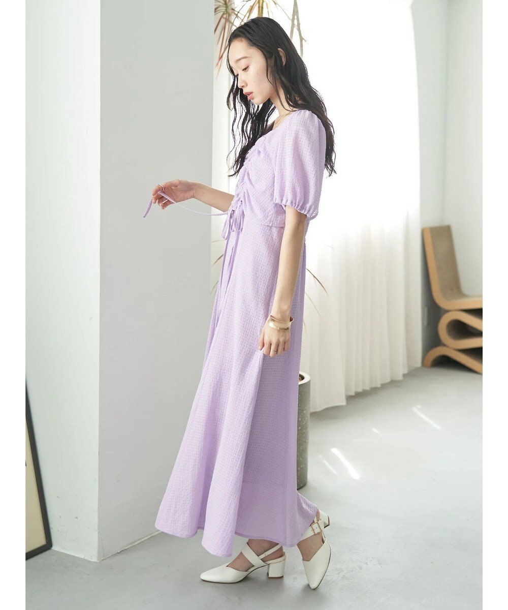 earth music&ecology ＳＥＴ２点パフスリーブブラウス＋キャミワンピース 