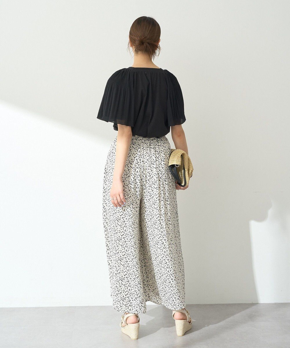 earth music&ecology マジョリカフレアスリーブスクエアプルオーバー 