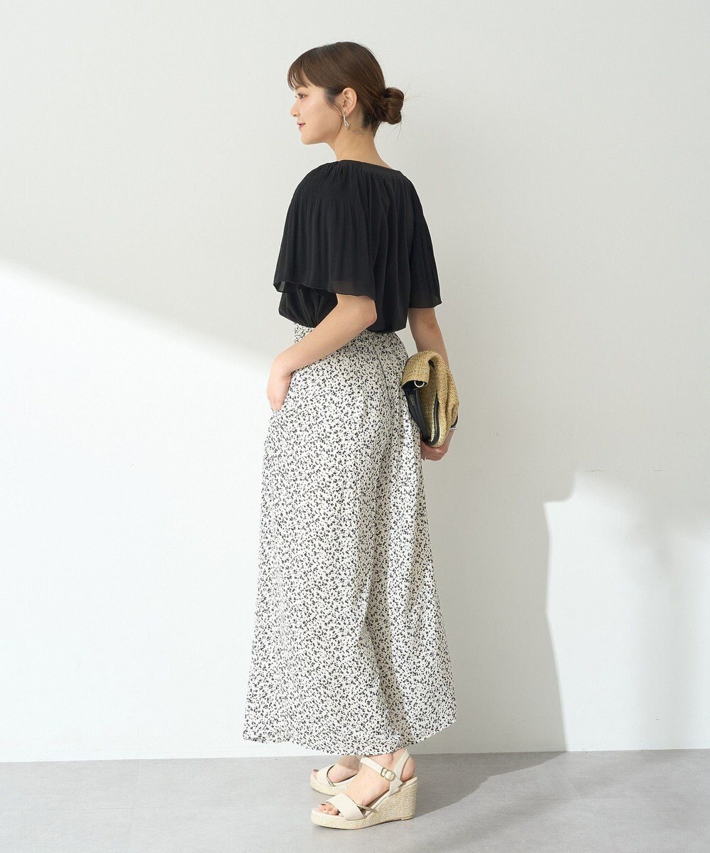 earth music&ecology マジョリカフレアスリーブスクエアプルオーバー 