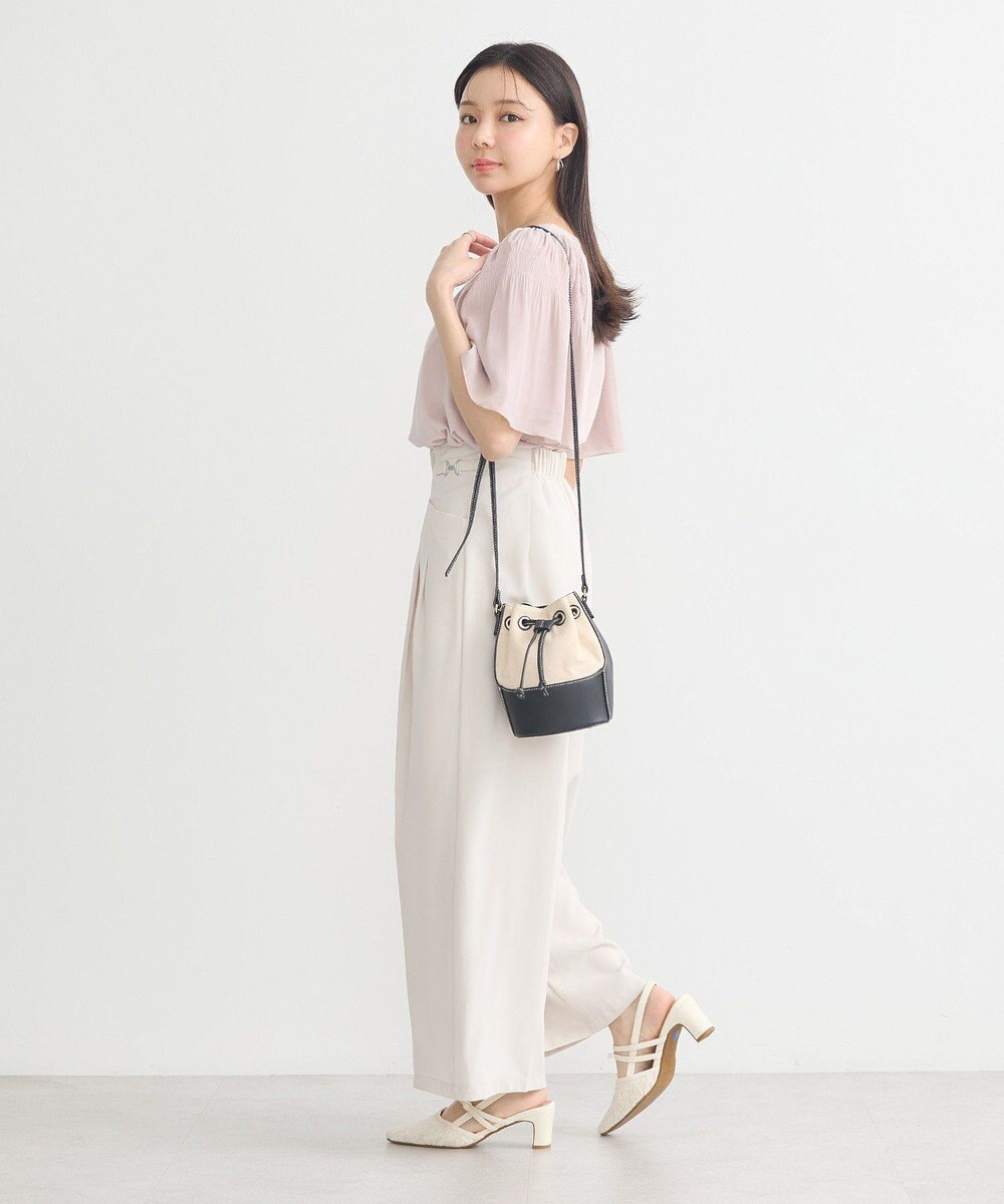 earth music&ecology マジョリカフレアスリーブスクエアプルオーバー 