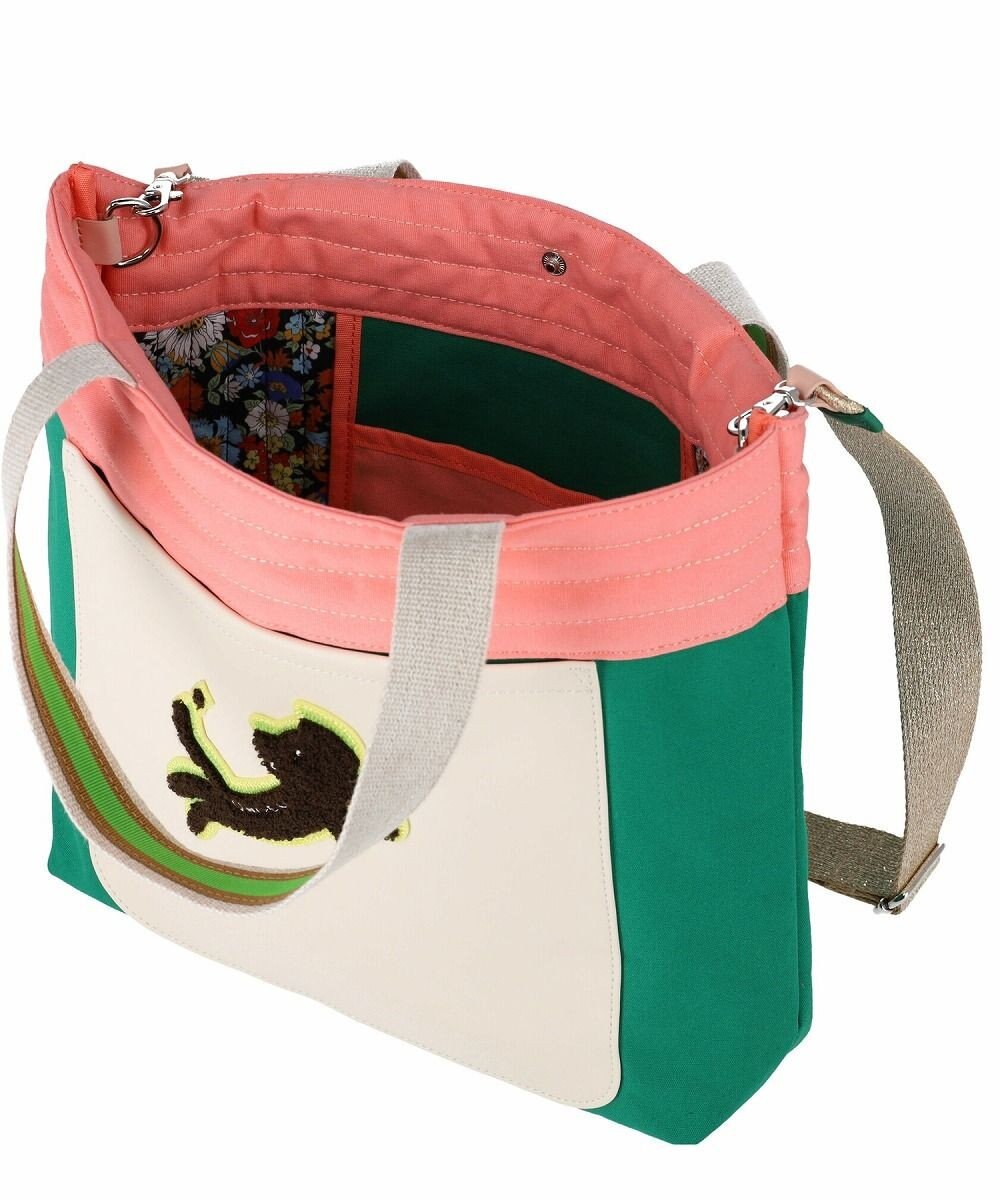 tsumori chisato CARRY キラミックスコンビ トートバッグ 2wayショルダー A4収納 ネコ 