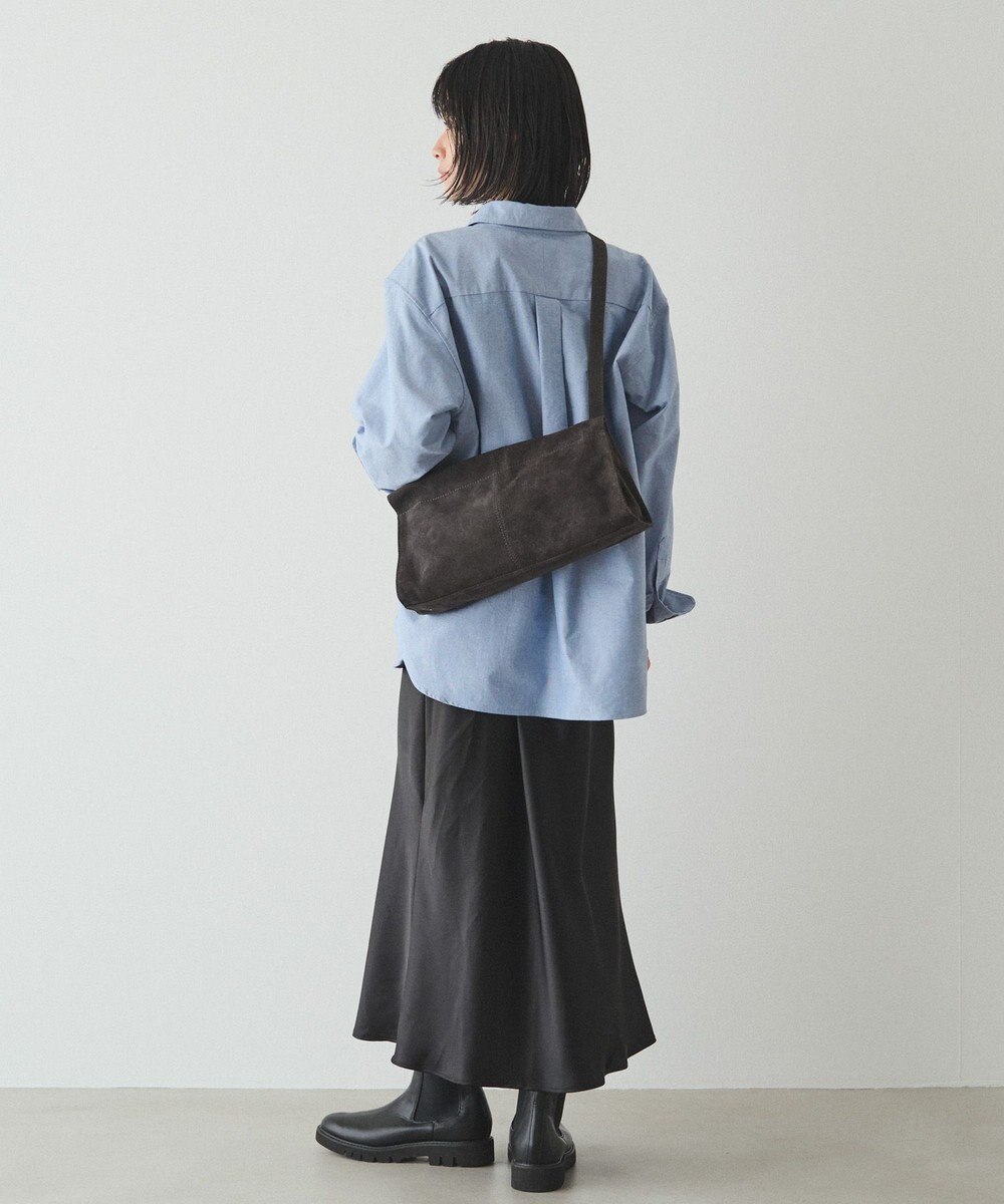 russet 【2025AW新作】スエード横長ショルダーバッグ(CE-1578) 
