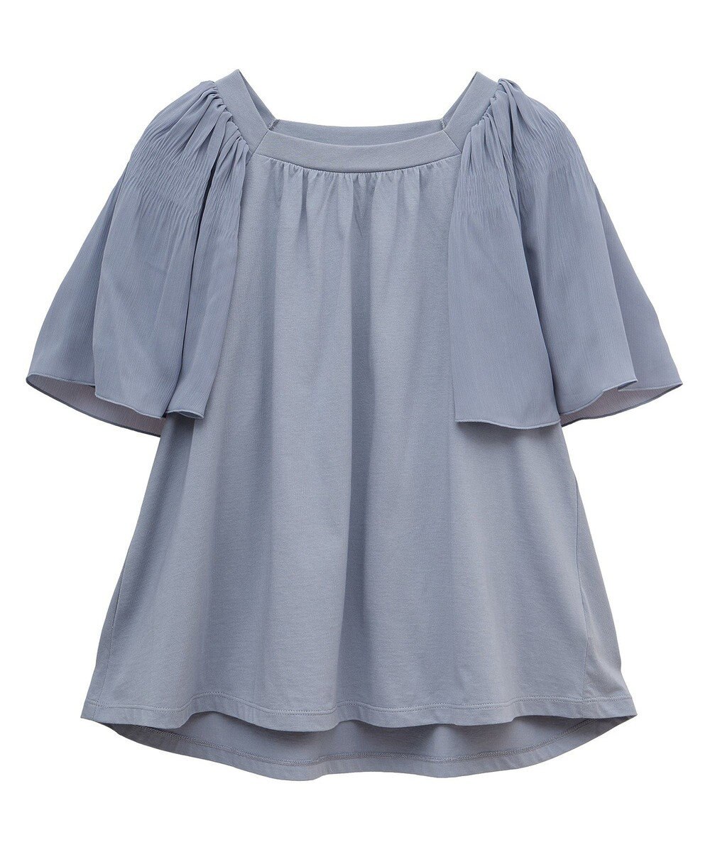 earth music&ecology マジョリカフレアスリーブスクエアプルオーバー 