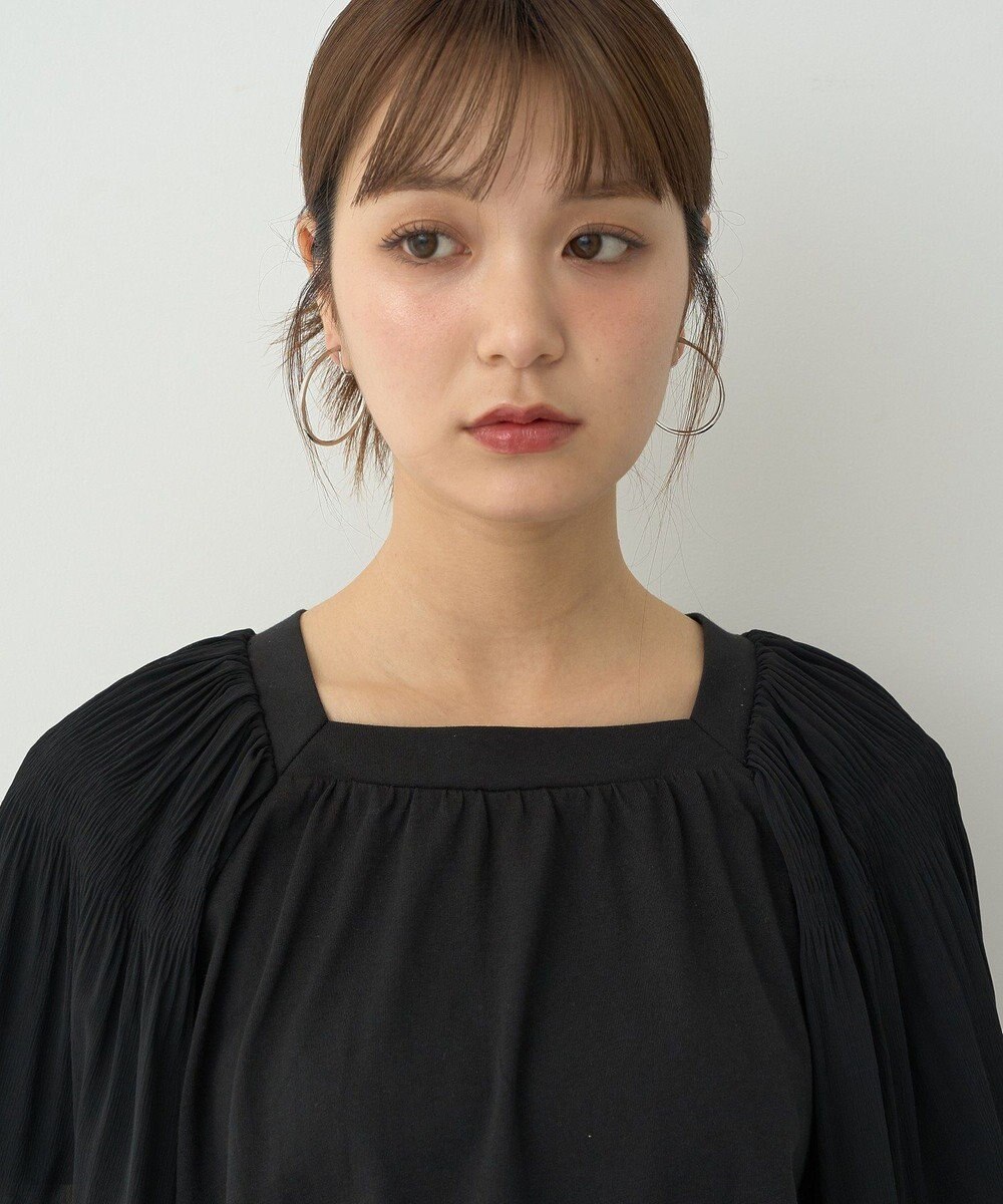 earth music&ecology マジョリカフレアスリーブスクエアプルオーバー 