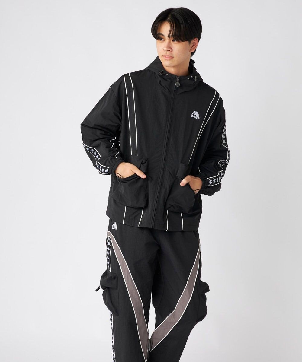 OP／FILA 【Kappa】オーバーシルエット バンダナイロントラックジャケット 