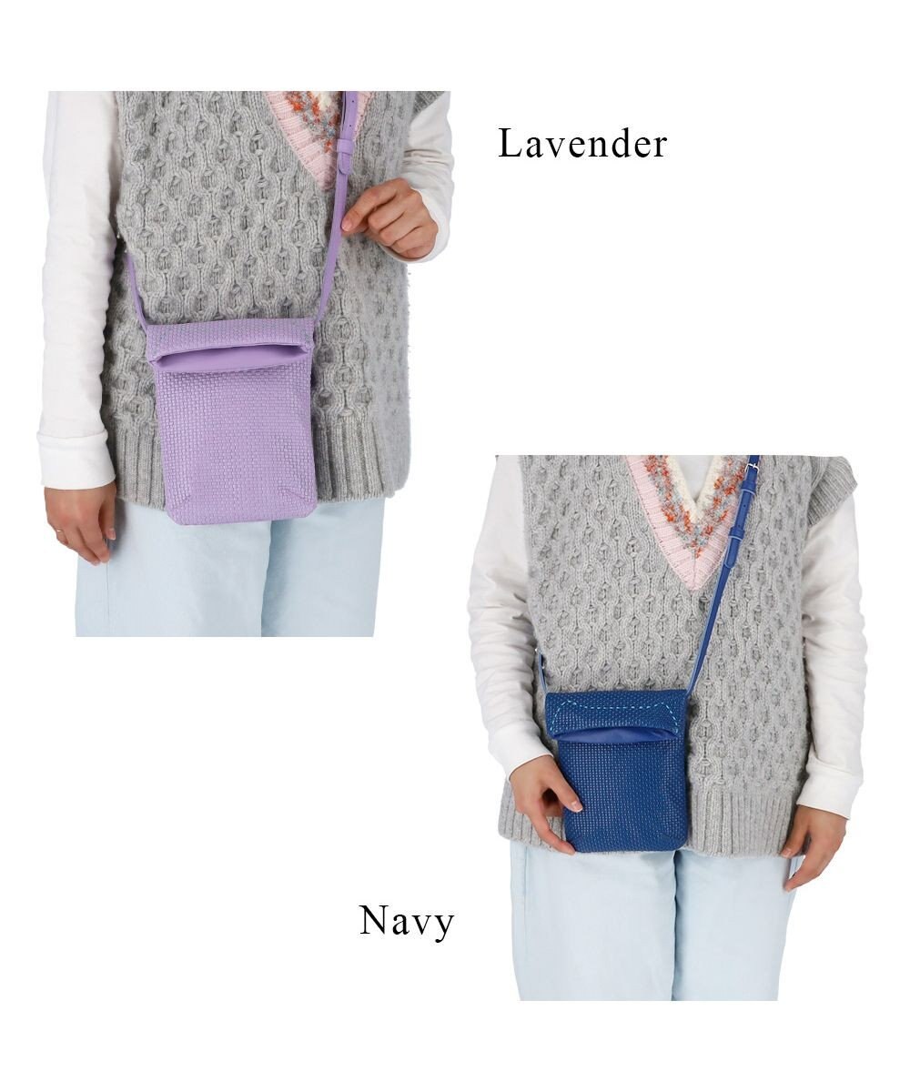 tsumori chisato CARRY エンボスメッシュ ショルダーバッグ ミニバッグ スマホショルダー 