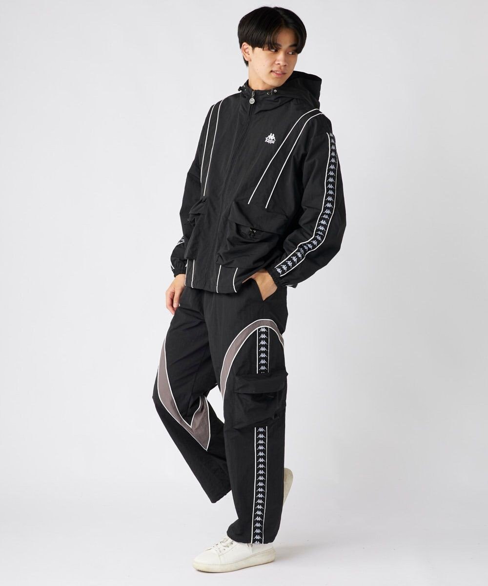 OP／FILA 【Kappa】オーバーシルエット バンダナイロントラックジャケット 