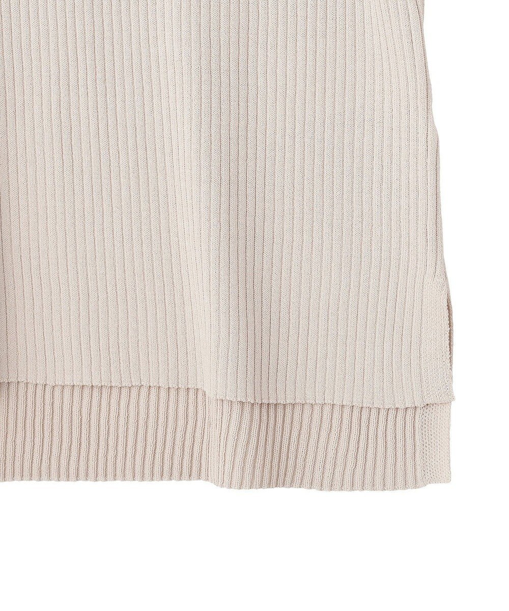 YECCA VECCA シアーMIX5分袖ニット 