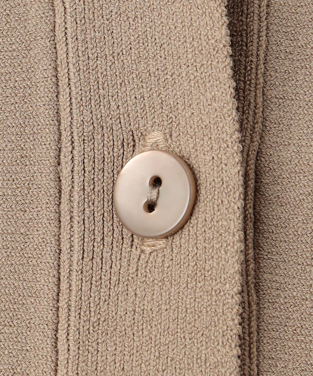 自由区 S 【接触冷感・UVカット・洗える】クレープストレッチニット カーディガン 