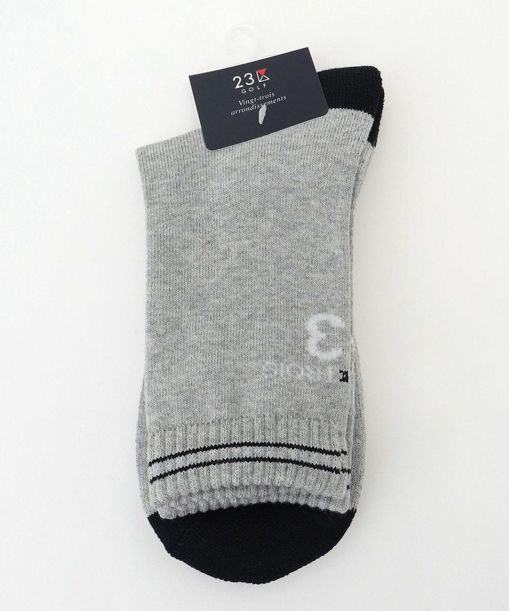 23区GOLF 【MEN】バックロゴ ハーフソックス 
