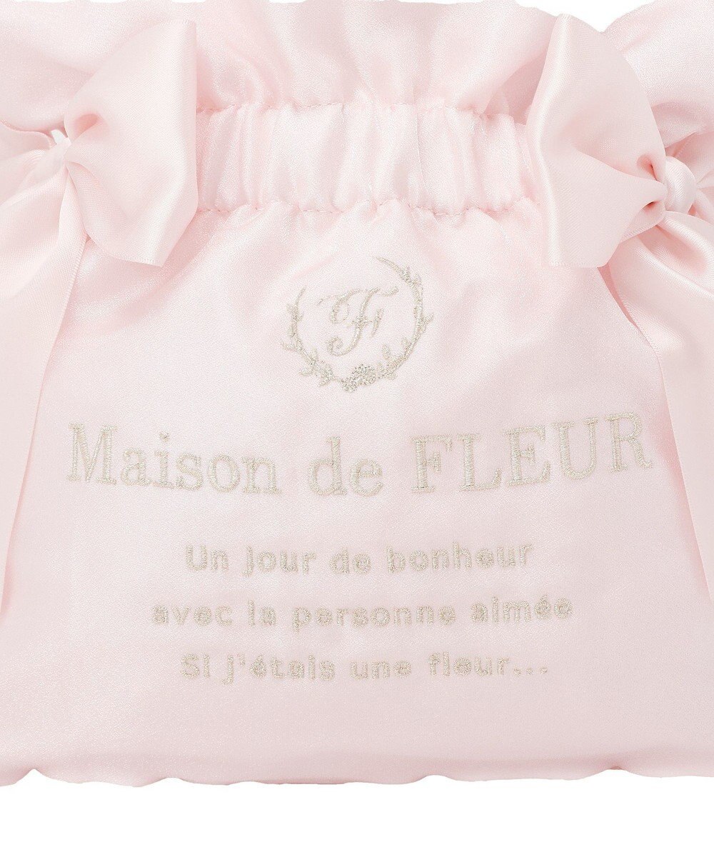 Maison de FLEUR オーガンジーダブルリボン2Wayトートバッグ 