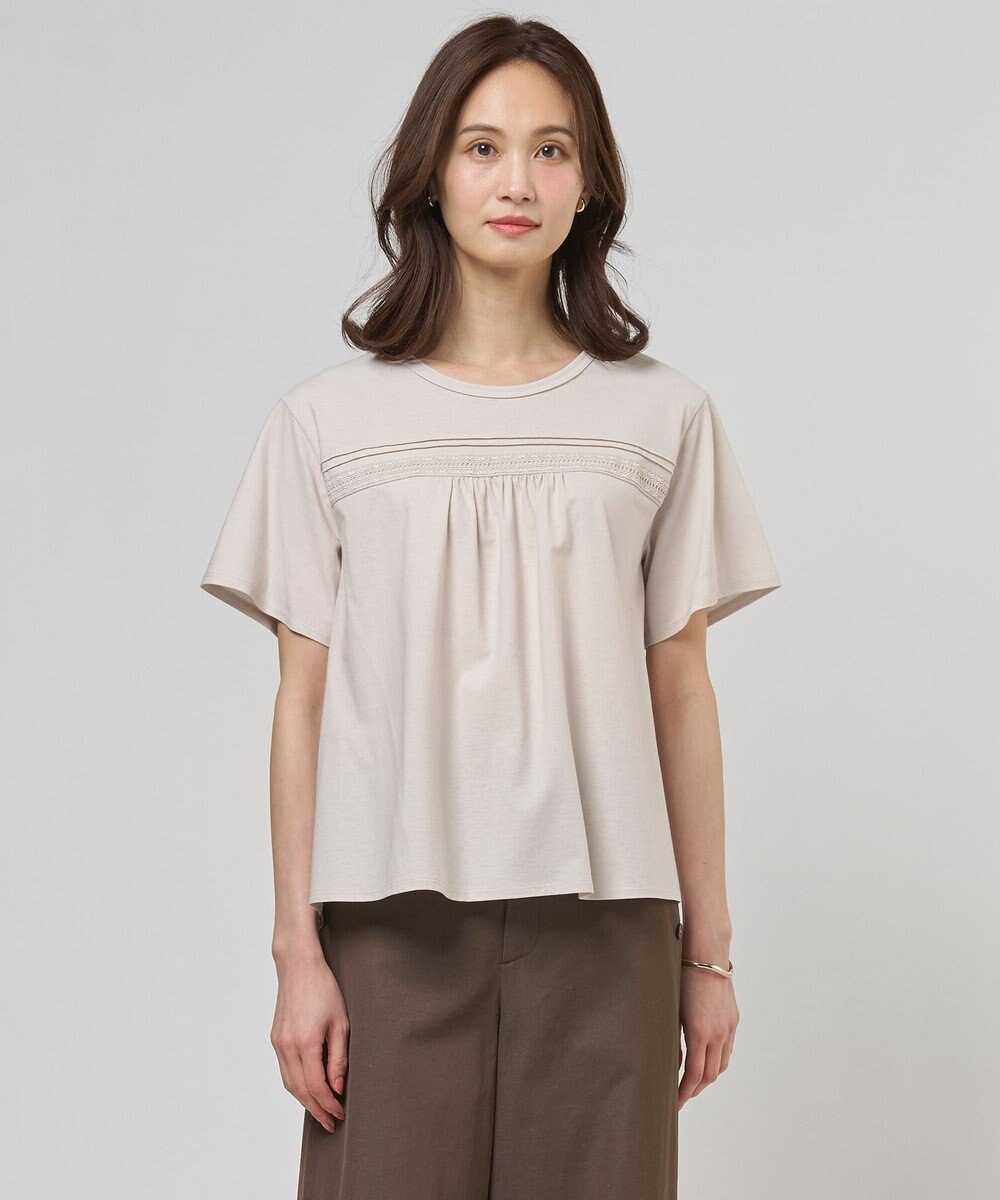 J.PRESS LADIES S 【一枚で着映え】ツイスティロ クルーネック カットソー 