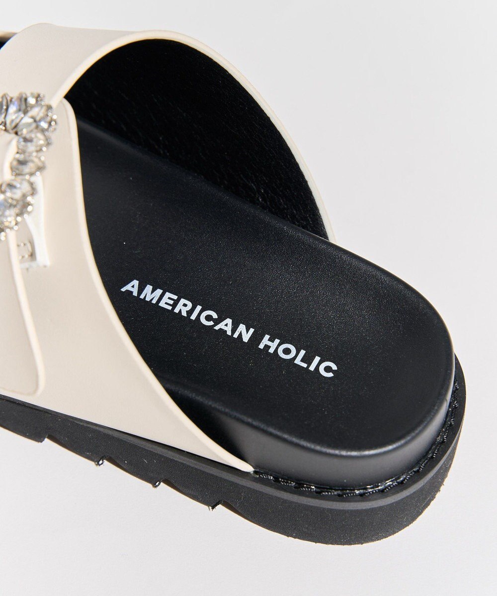 AMERICAN HOLIC ビジューフラットサンダル 
