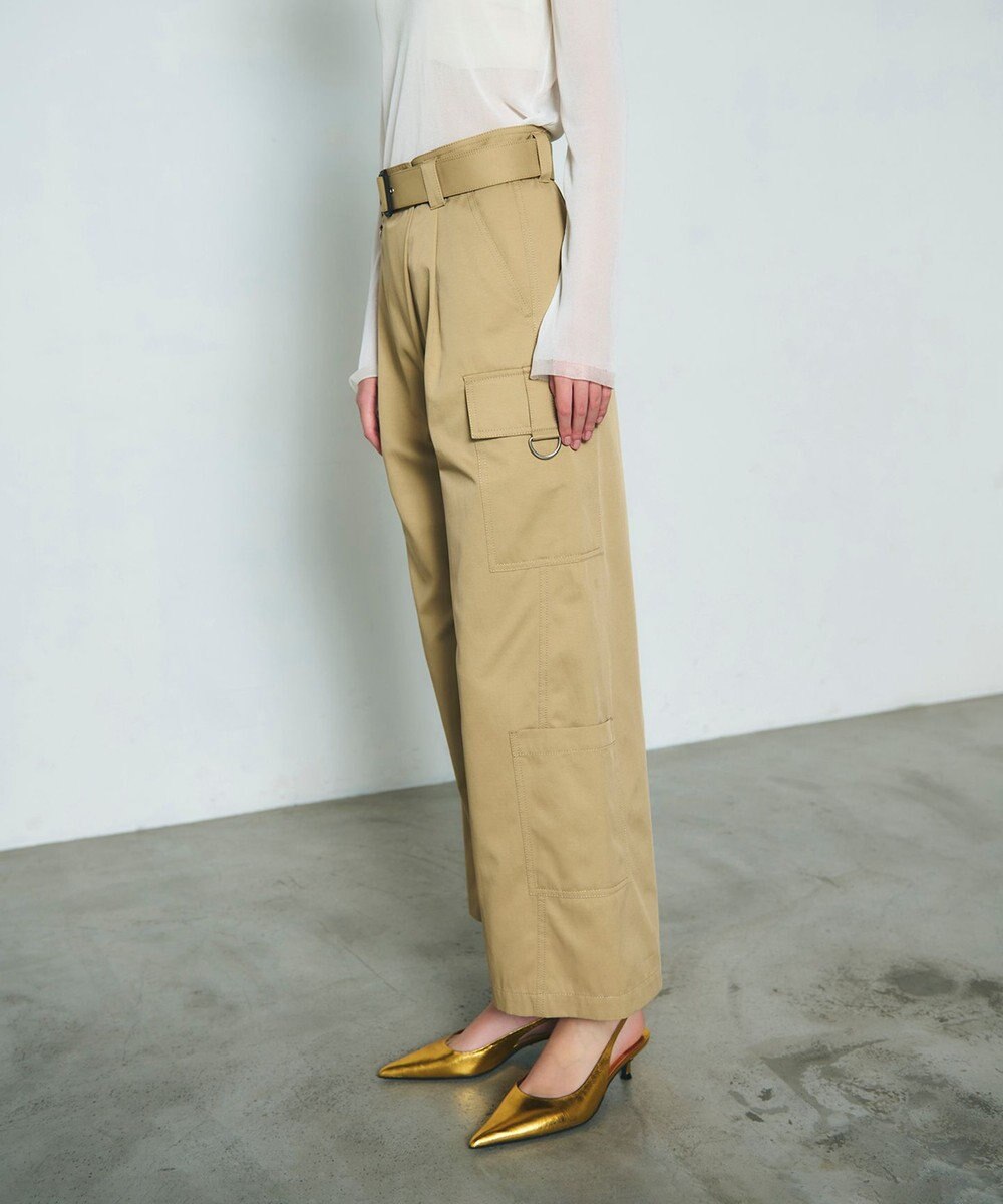 GRACE CONTINENTAL アシンメトリーワークパンツ 