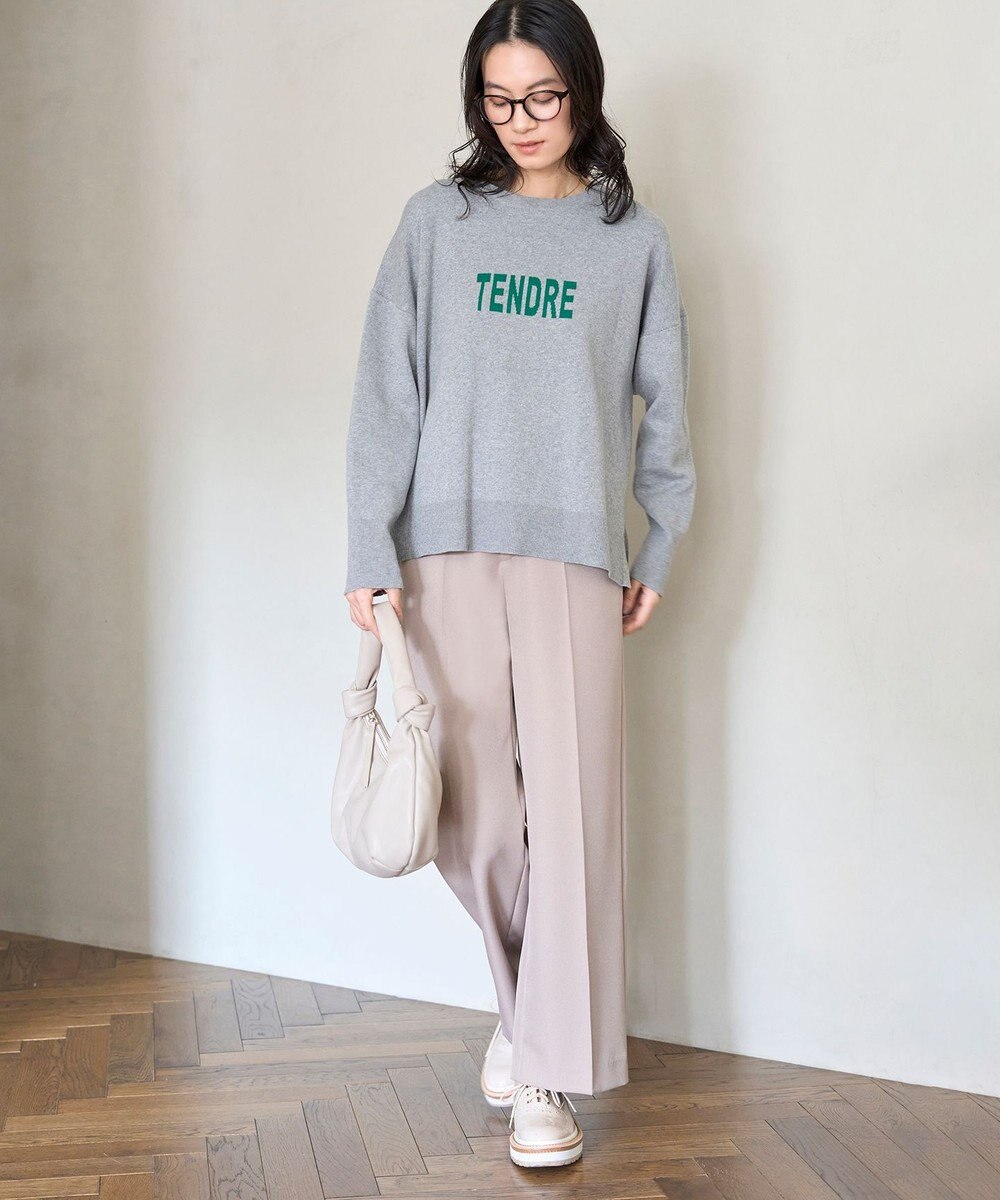 UNFILO 【新色追加】スウェットライク ロゴニット 