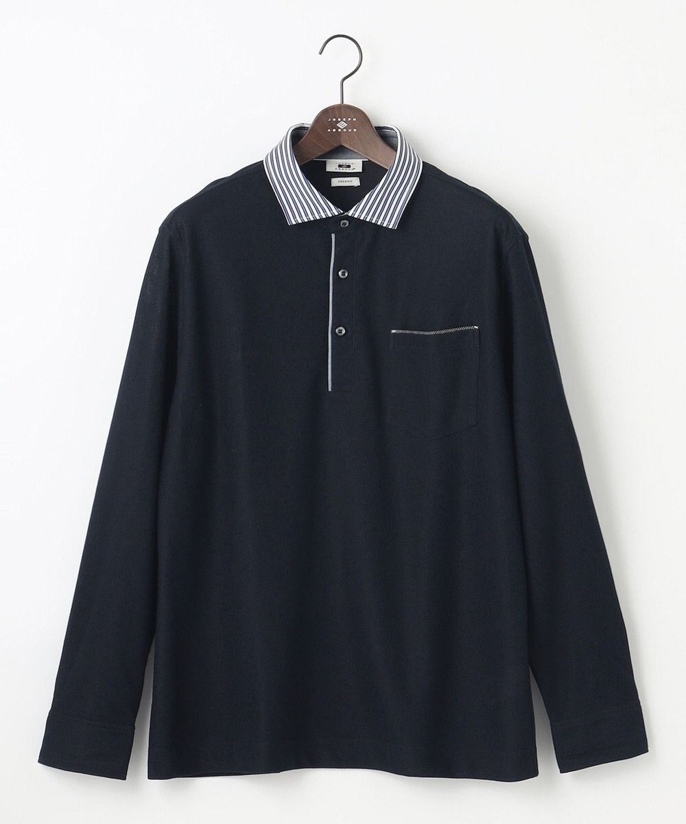 JOSEPH ABBOUD 【キングサイズ・オーガニックコットン】ダディポロシャツ 