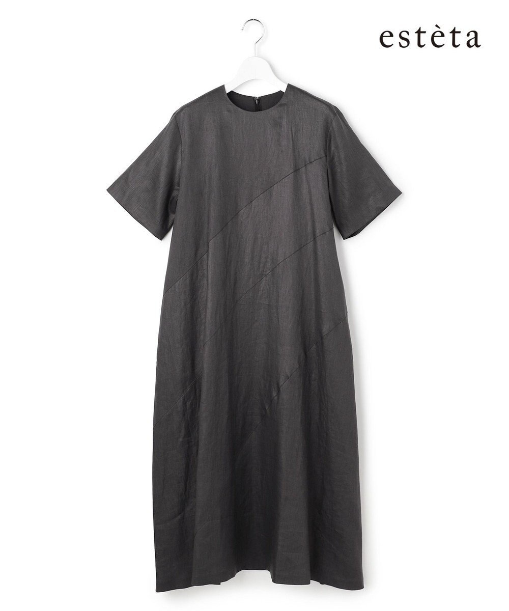 23区 【エステータ】チンツリネン Aライン フレアワンピース 