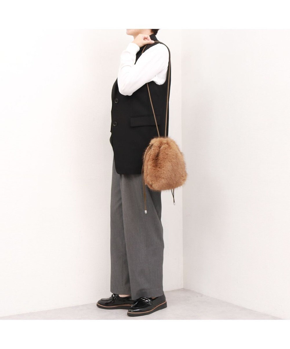 UNBILLION カシュカシュ cachecache / エコファーシンプル巾着ショルダーバッグ 