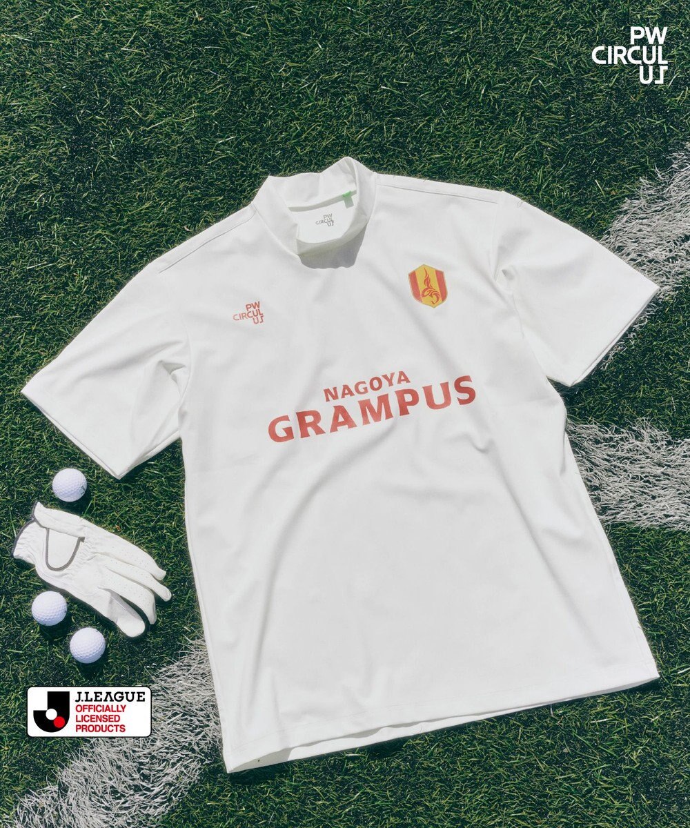 PW CIRCULUS 【UNISEX】J.LEAGUE モックネック J1所属の20クラブコラボ ゴルフ 