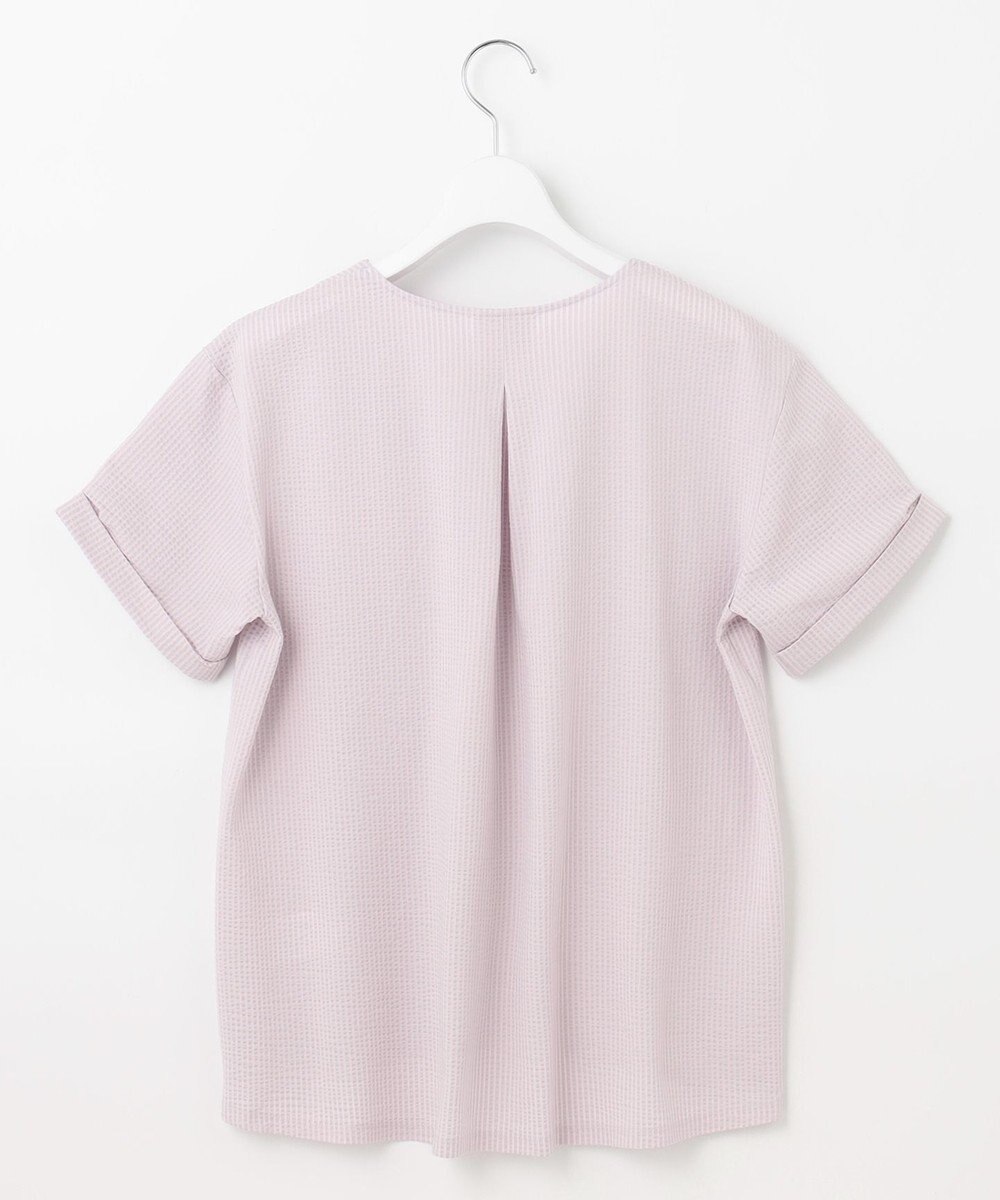 J.PRESS LADIES L 【WEB限定カラーあり・抗菌消臭・吸水速乾】サッカージャージー キーネック カットソー 