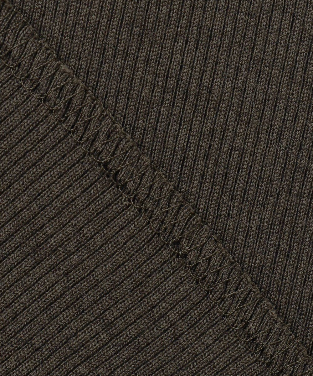 BEIGE， 【BEIGE,ecru/WEB限定・洗える】RIB TOPS /  コットンシルクハイネックトップス 