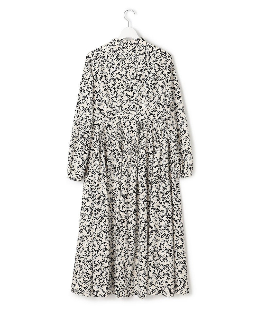 23区 L 【洗える】シャドーリーフプリント ワンピース 