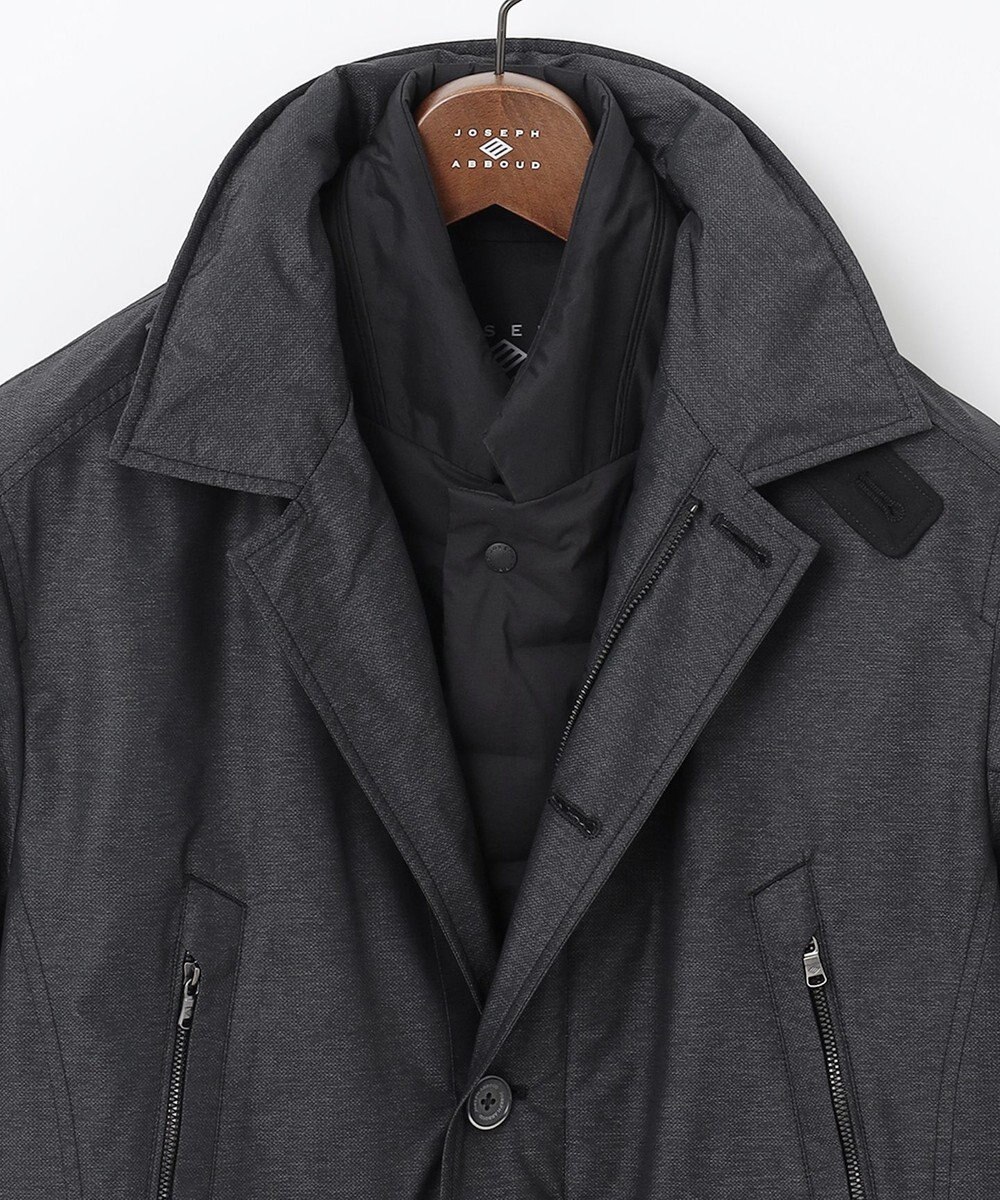 JOSEPH ABBOUD 【キングサイズ・3WAY/撥水/INフード/ダウンライナー付】 3WAY高機能ダウンコートインターレースメモリーダウン 