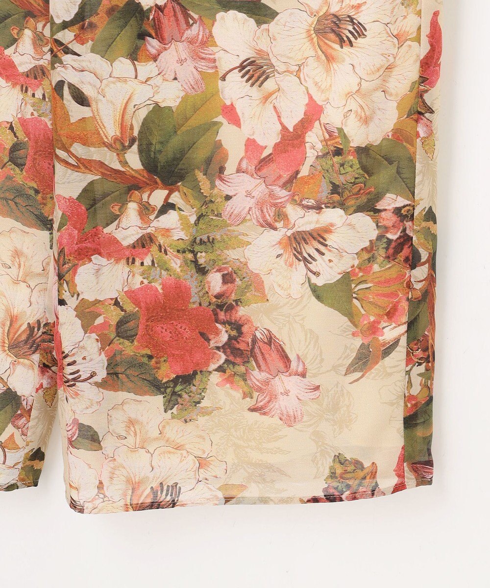 自由区 ボタニカルプリントドロスト パンツ 