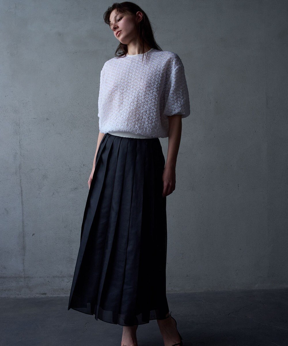 自由区 【Exclusive】シャイニープリーツ スカート 