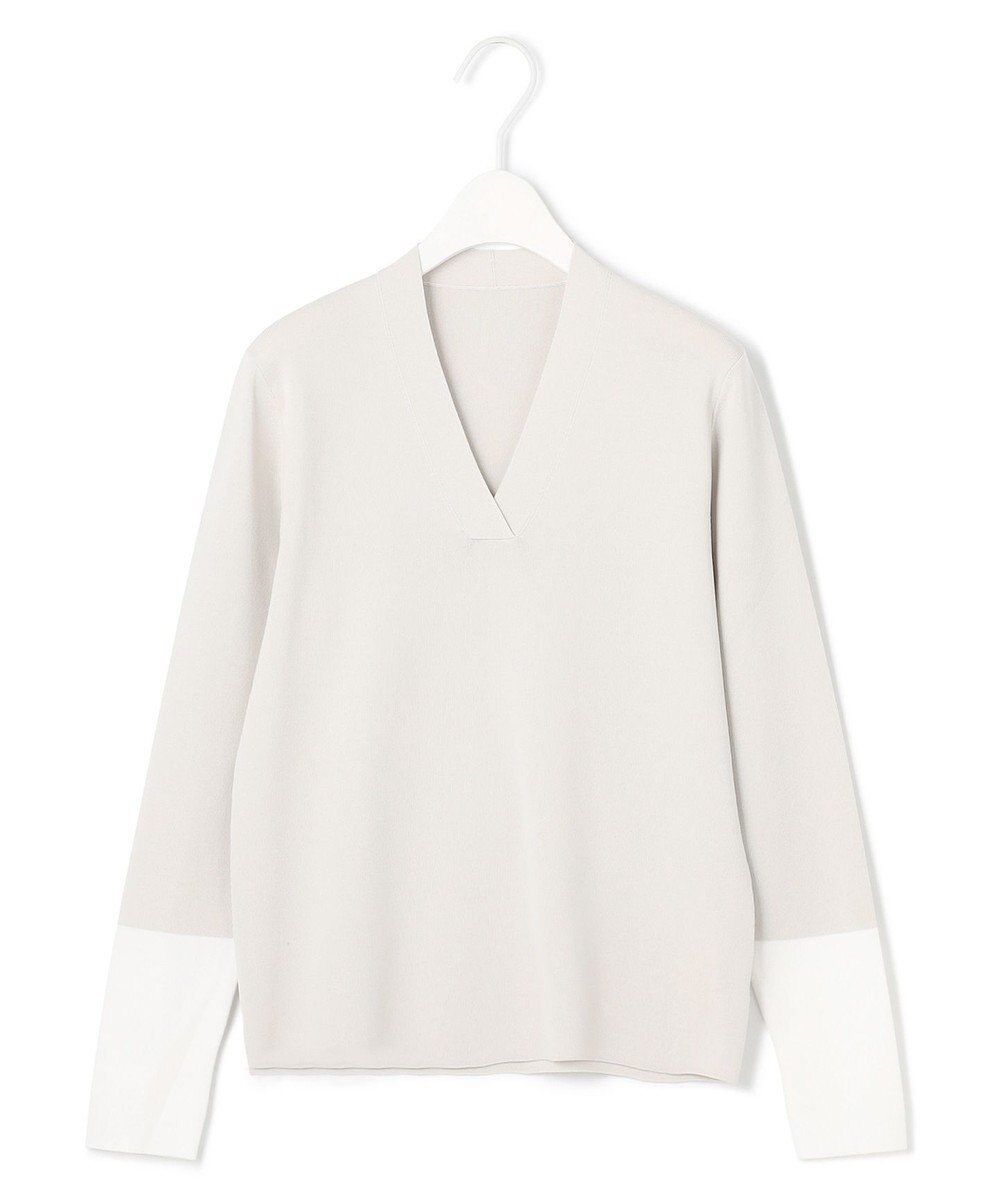 ICB 【WEB限定カラーあり・洗える】 シンセティックフルニードル Vネックプルオーバー 