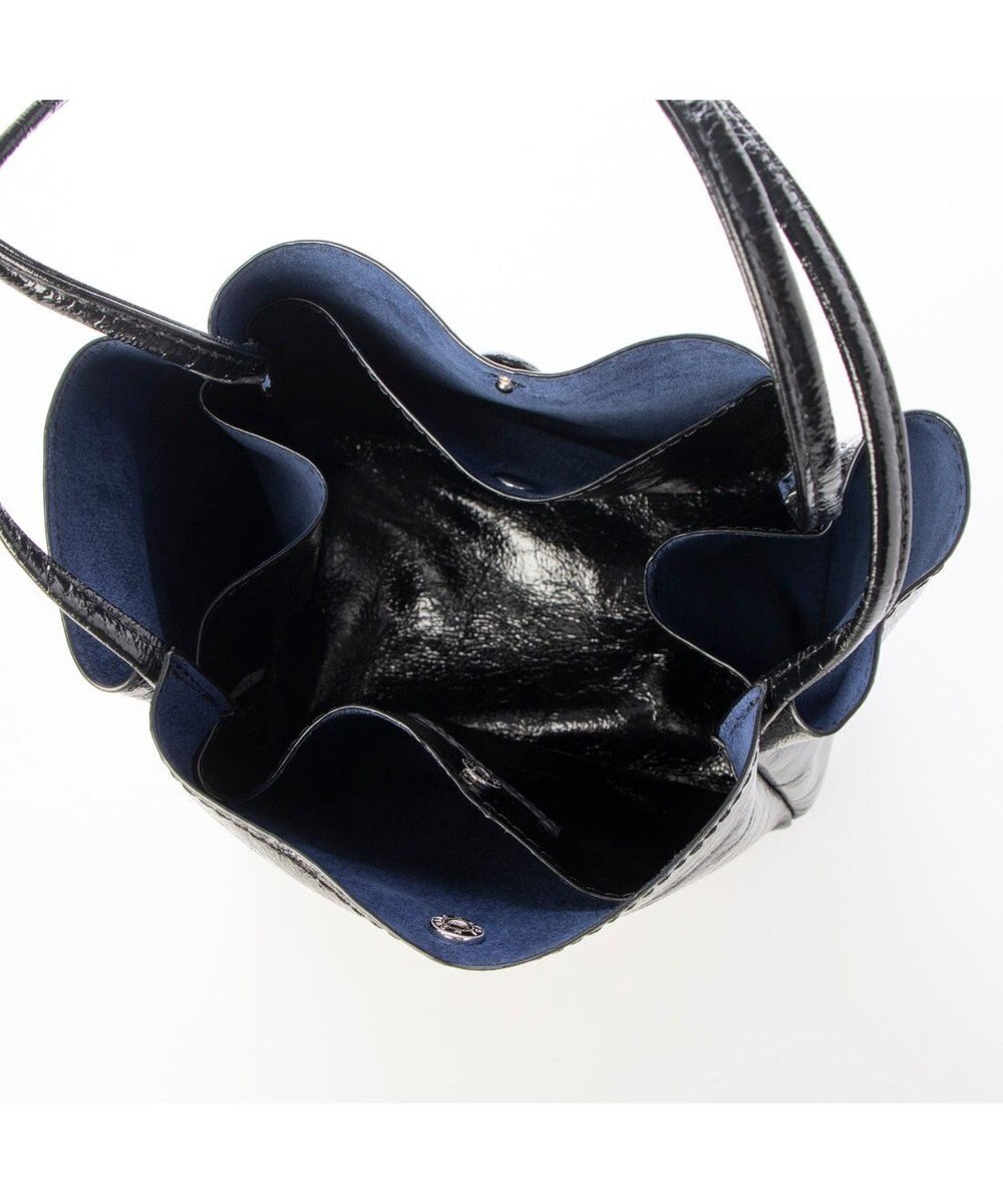 UNBILLION カシュカシュ cachecache / クラッシュメタリックワンハンドルミニトート 