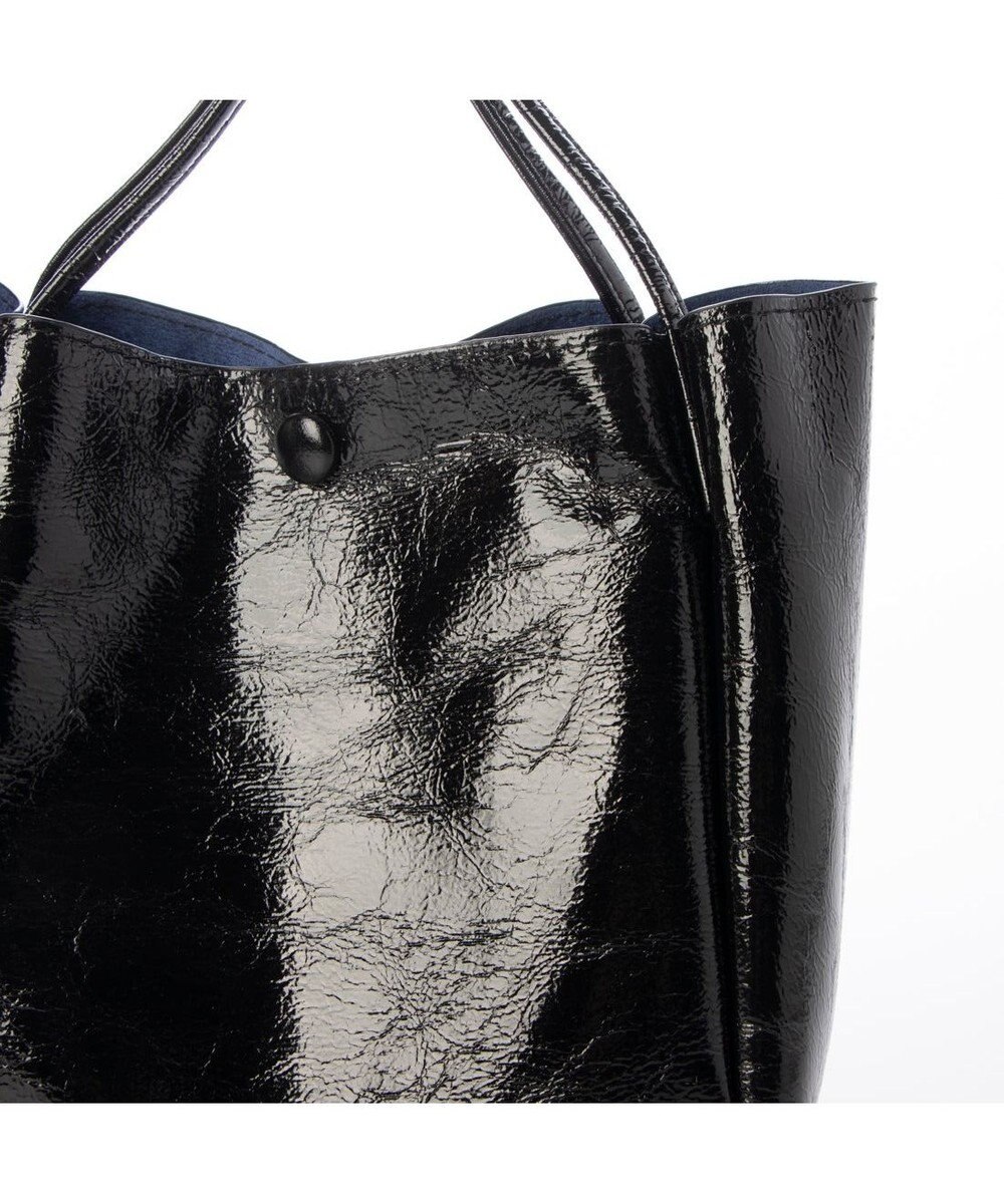 UNBILLION カシュカシュ cachecache / クラッシュメタリックワンハンドルミニトート 