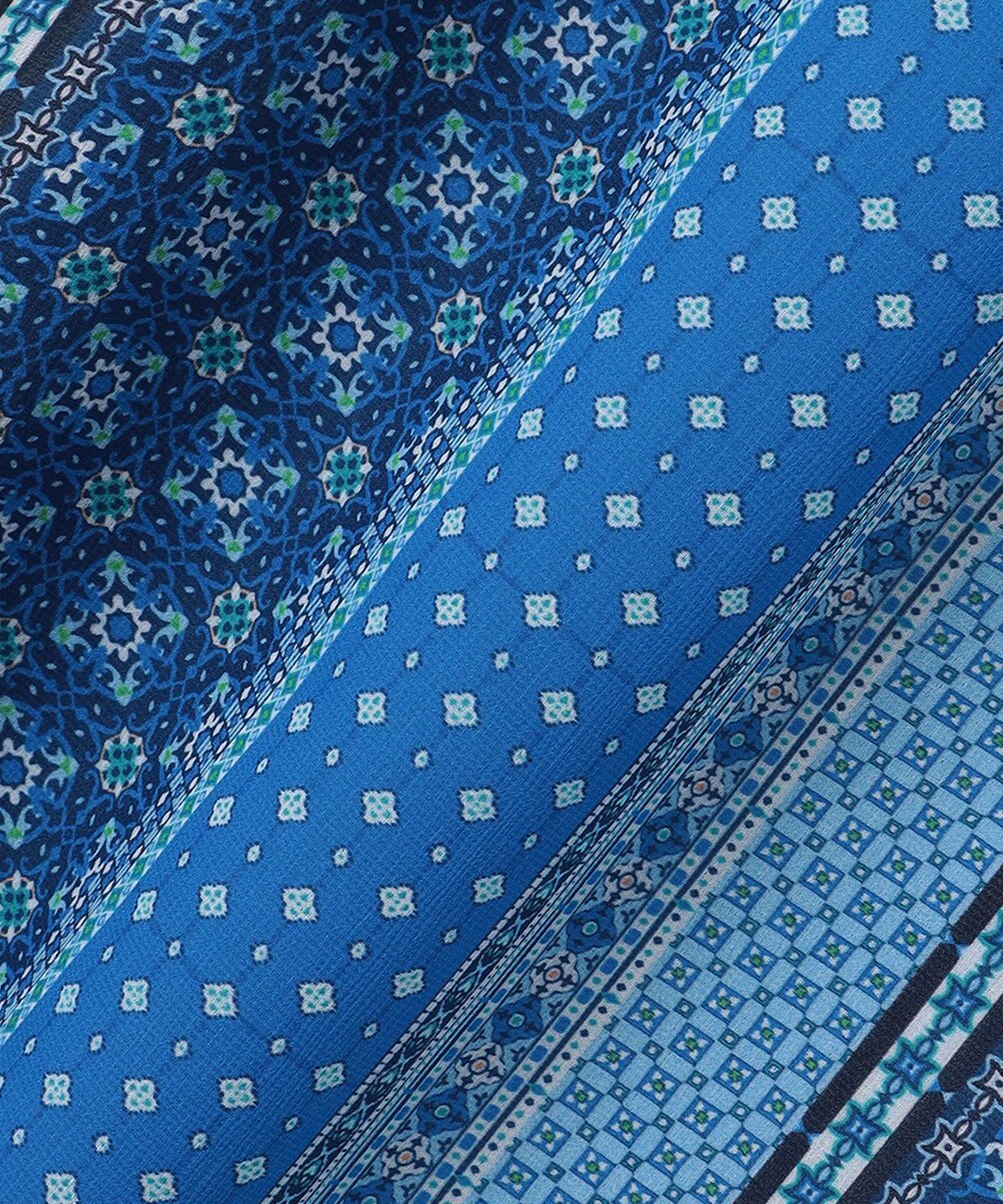 自由区 【洗える・XSサイズあり】オリエンタルモザイクプリント ワンピース 