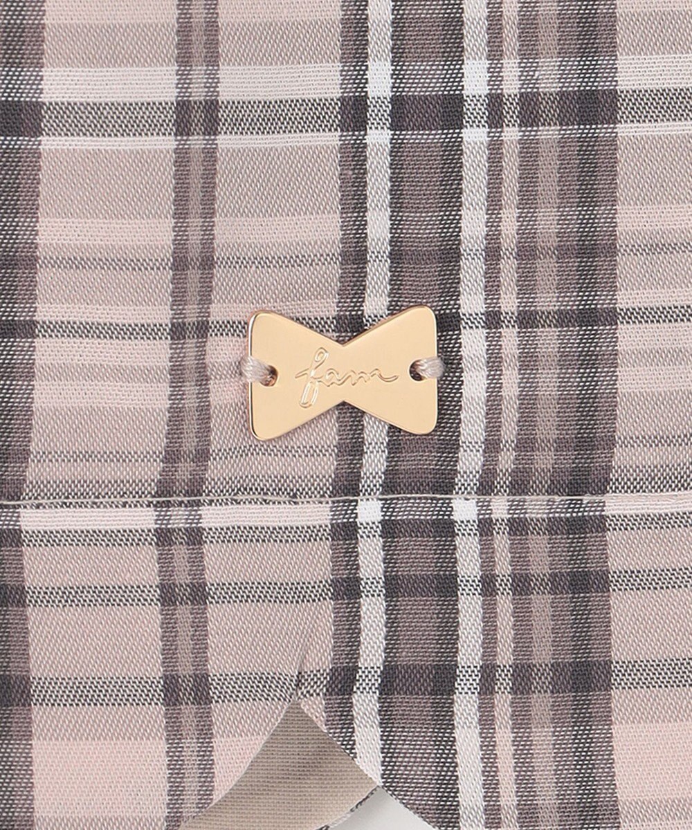 ANY KIDS 裾 スカラップ チェック パンツ 