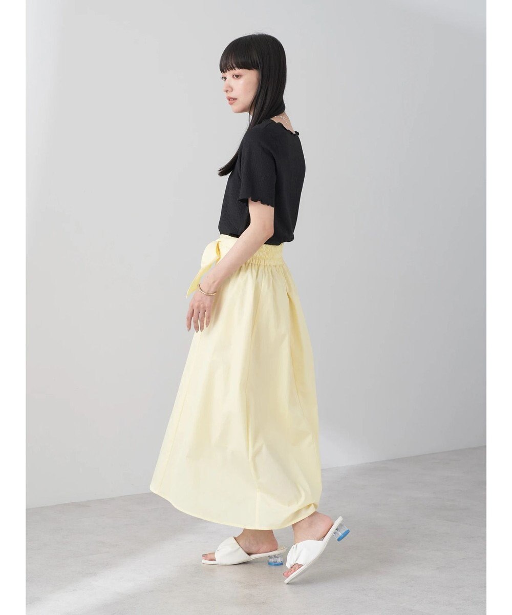 earth music&ecology ウエストリボンヘムスカート 
