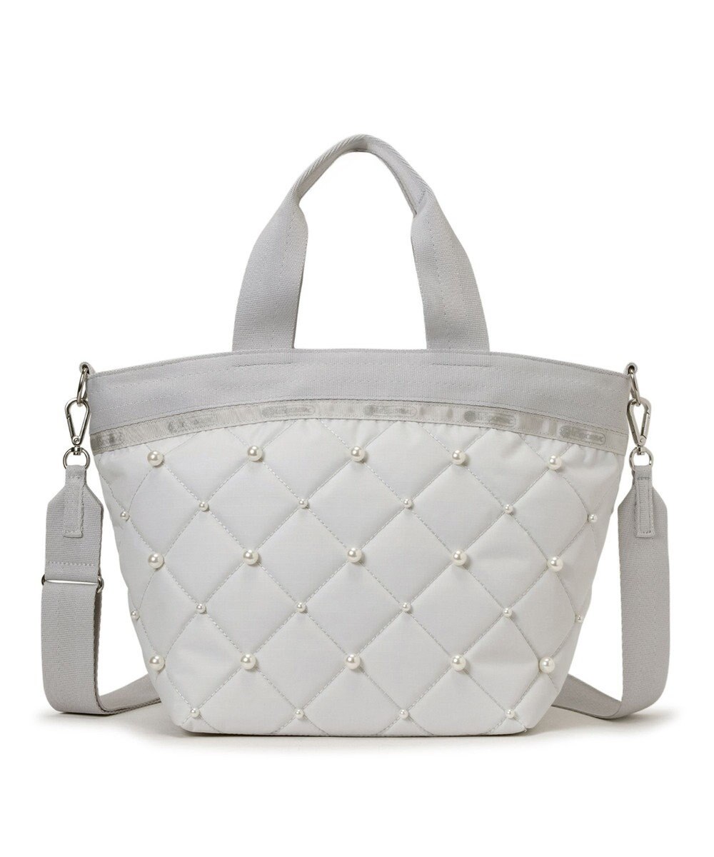 LeSportsac BUCKET TOTE W PEARLS/ミストグレーパール 