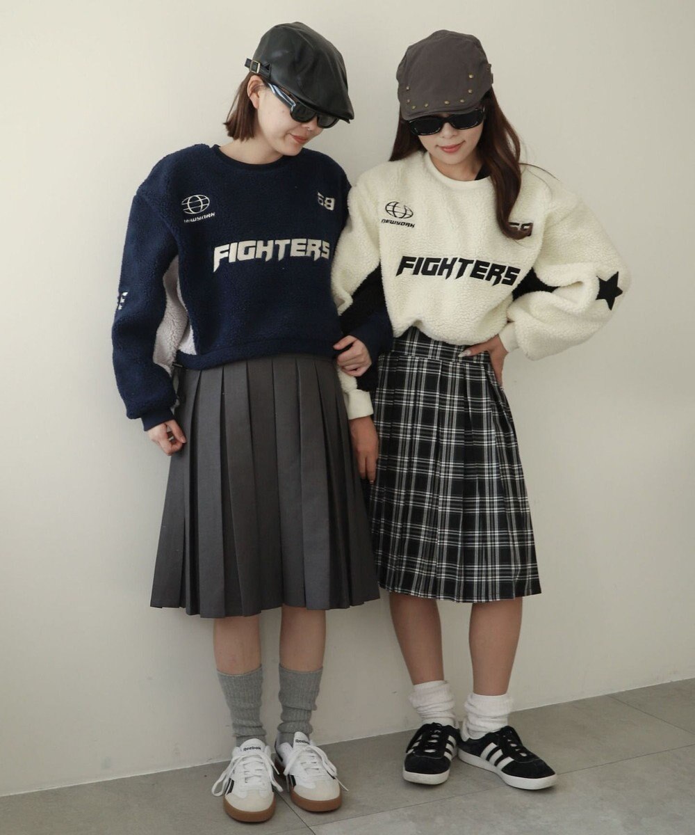 WEGO スポーツグラフィックボアショートプルオーバー 