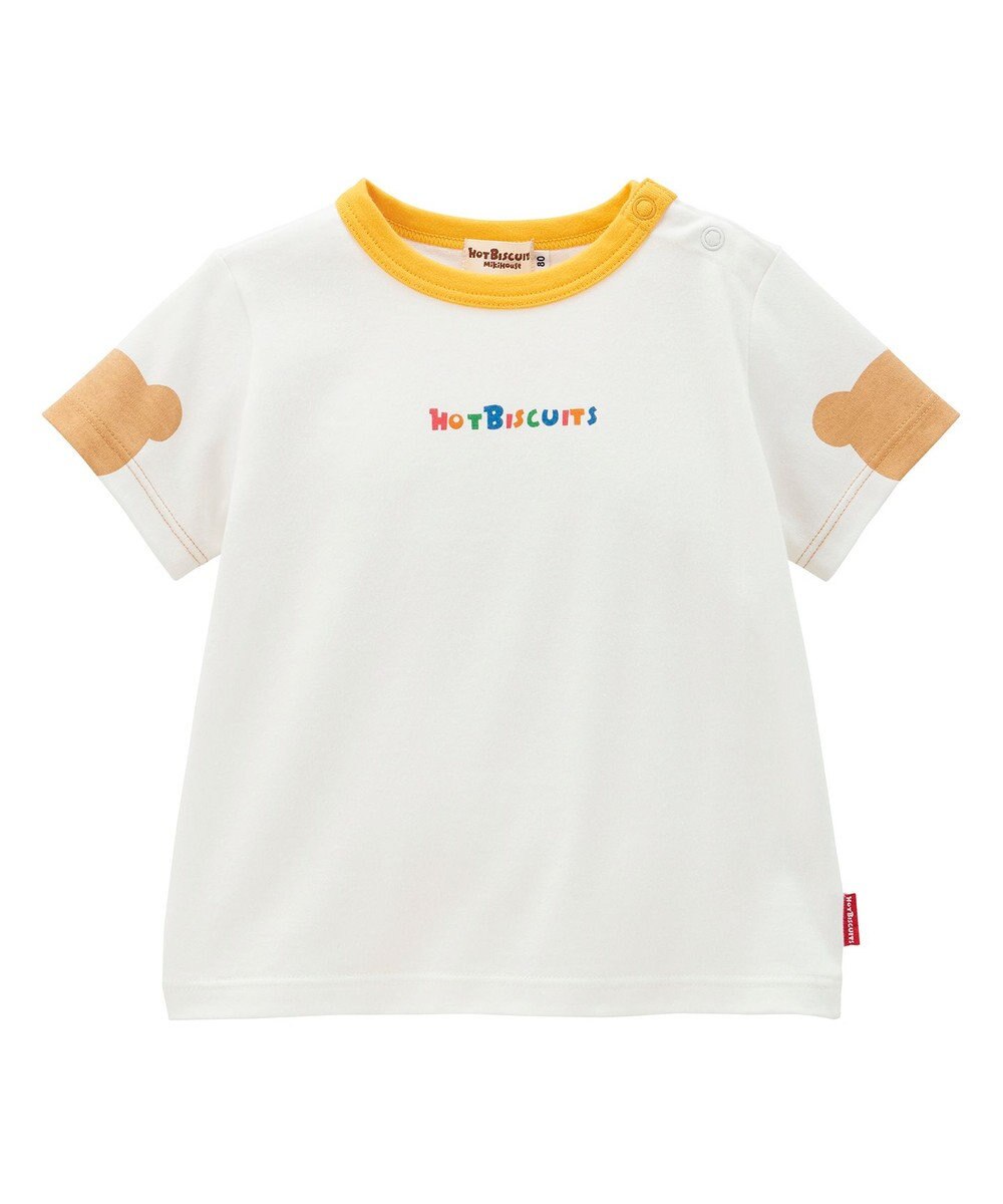 MIKI HOUSE HOT BISCUITS 【70-110cm】 ショルダーベア 半袖Tシャツ 