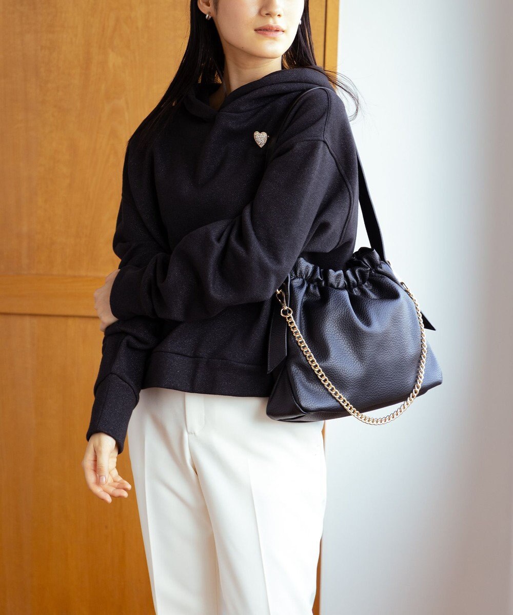 組曲 ギャザーワンショルダーハンドバッグ 