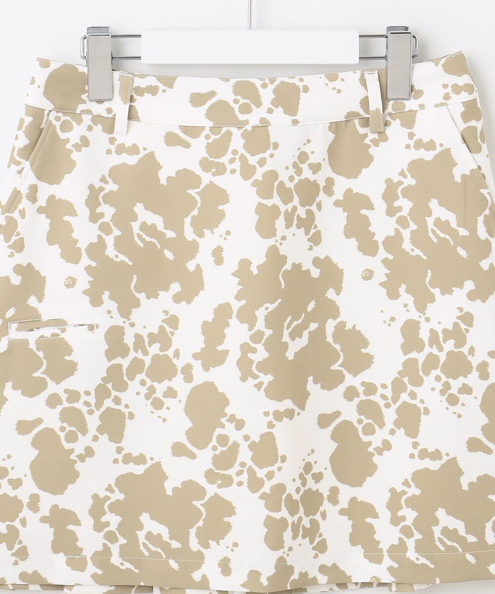 PW CIRCULUS 【WOMEN】【洗える】アニマルプリント バックプリーツ スカート ゴルフウェア レディース 